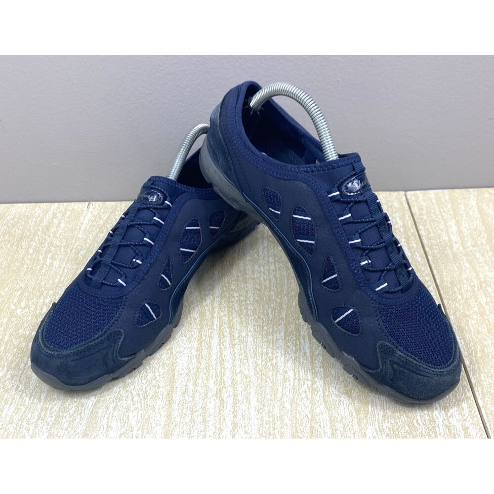 Woman Skechers Relaxed Fit Bikers 2 So Magnetic 100558 Color Navy/Pink Size 10